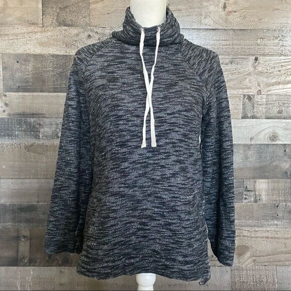 J. Crew heather grey cowl neck tunic sweater - Picture 1 of 9